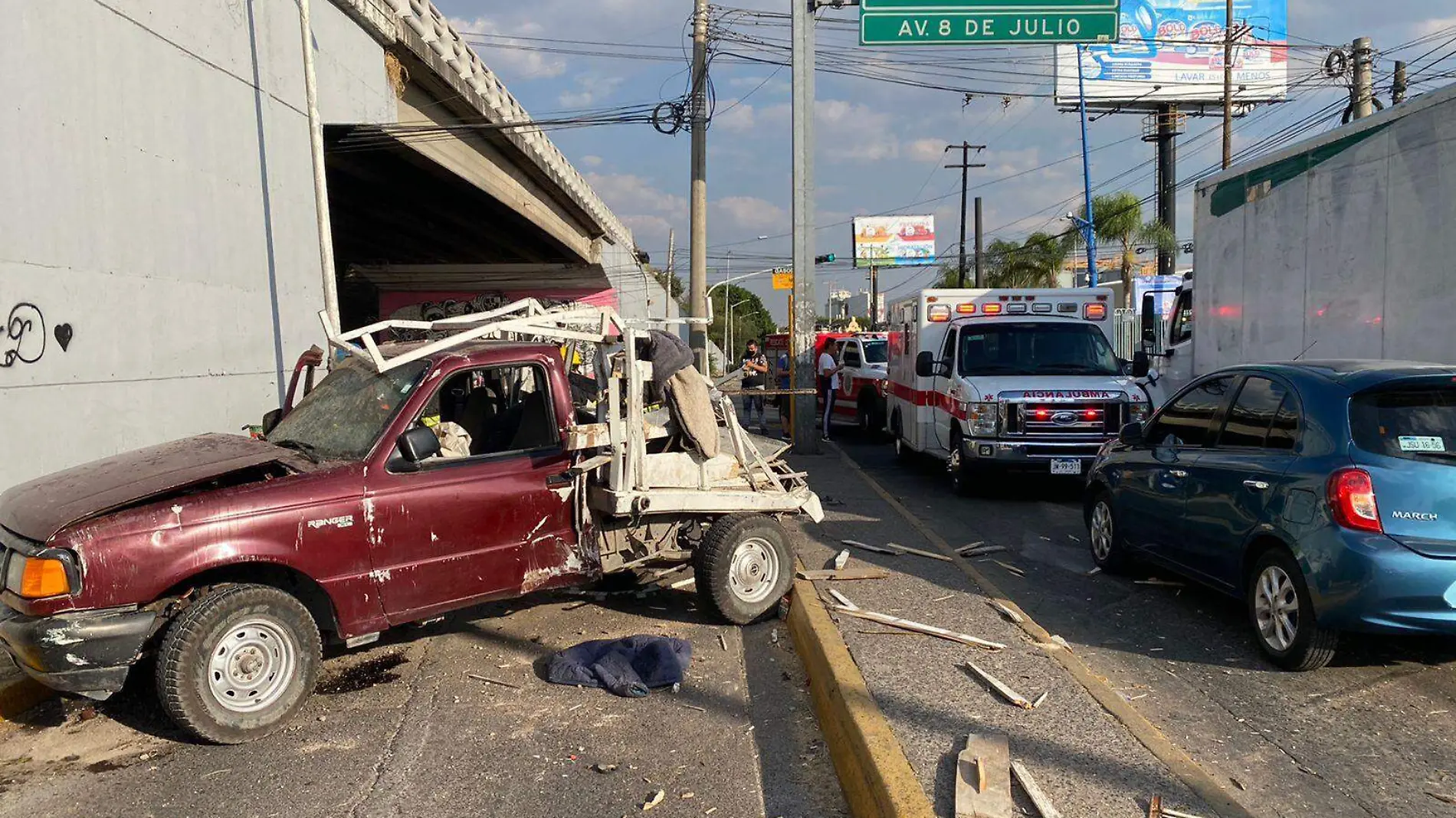 Camioneta Accidente 8 de julio